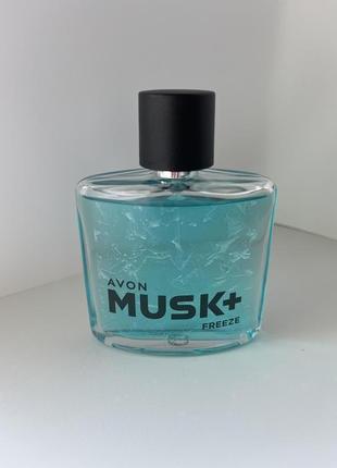 Туалетна вода avon musk freeze+2 фото