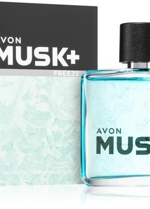 Туалетна вода avon musk freeze+5 фото