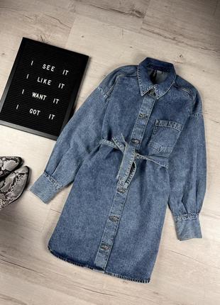 Джинсовая куртка с ремешком h&m