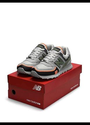 Чоловічі кросівки new balance 574 tp2 gray green orange