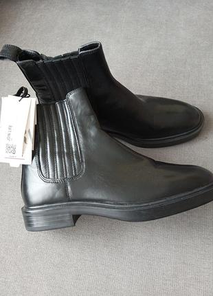 Новые сапоги, ботинки, ботинки кожаные zara 38