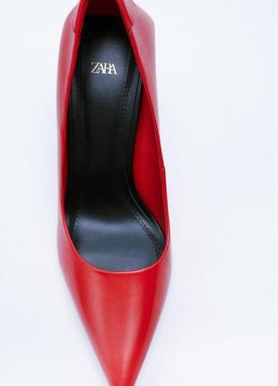 Туфли кожаные zara р.38(24,5см)2 фото