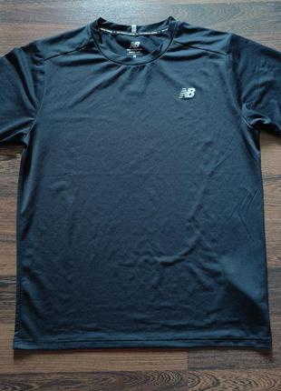 New balance running беговая футболка shirt спорт