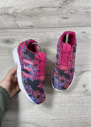 Adidas zx flux rose яскраві кросівки