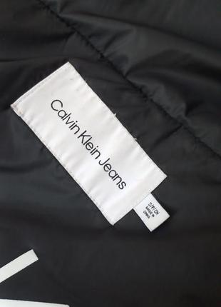 Черная куртка calvin klein ck пуфер дутик короткий пуховик зимняя куртка кельвин кляйн оверсайз8 фото