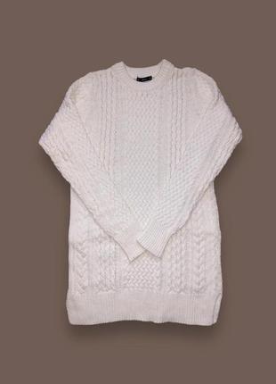Белоснежный свитер zara