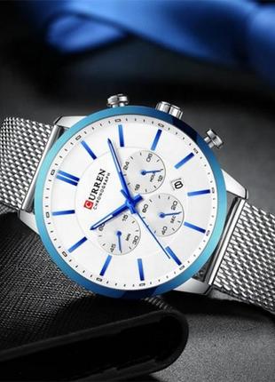 Стильні брендові наручні чоловічі годинники curren 83408 фото
