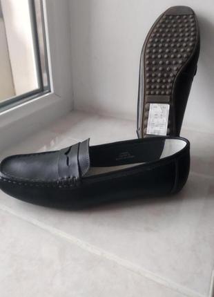 Нові жіночі мокасіни натуральна шкіра  бренду heavenly soles uk 7 eur 401 фото