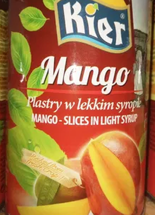 Пюре маракуї kier 850g маракуйя пюре манго6 фото