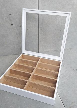 Органайзер для 10 очков белый тм wooden organizer