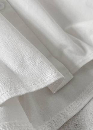 Классическая белая рубашка с объемными рукавами 🥰5 фото
