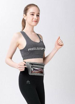 Спортивний чохол на пояс rock ultra thin sport waist bag до 6.5"