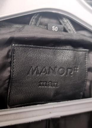 Шкіряна куртка manor man (size l)4 фото