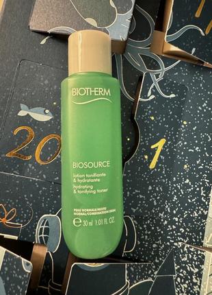 Лосьон тонизирующий и увлажняющий biotherm biosource lotion for normal to combination skin 30 мл1 фото