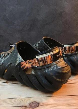 Крокс экхо клог черные камуфляжные crocs echo clog realtree edge black2 фото