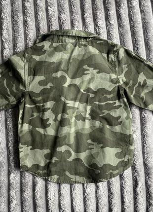 Новая с биркой рубашка военная для мальчика 1-2 года, 18-24 мес2 фото
