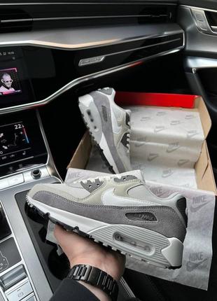 ✔️мужские кроссовки nike air max 90 surplus new gray8 фото