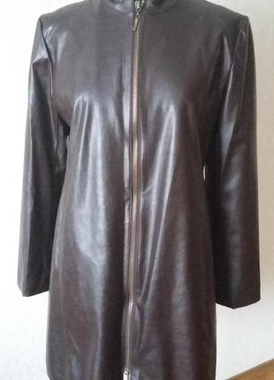 Пальто з еко шкіри