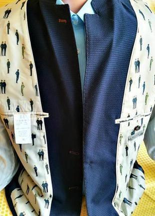 Элегантный классический пиджак slim fit британского бренда cavani3 фото