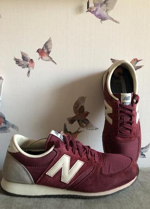 Кросівки замшеві бордо new balance 420