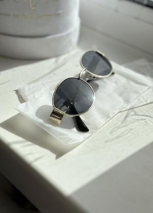 Сонцезахисні жіночі окуляри в стилі celin очки оправа золото2 фото