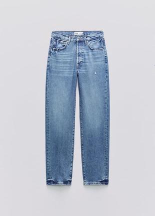 Широкие свободные джинсы от zara woman 32р, оригинал6 фото