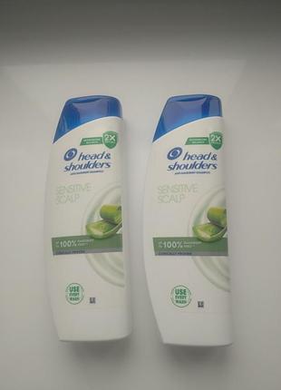 Шампунь head shoulders sensitive scalp проти лупи для чутливої шкіри голови