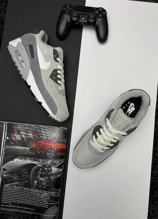 Мужские кроссовки nike air max 90 surplus new gray3 фото