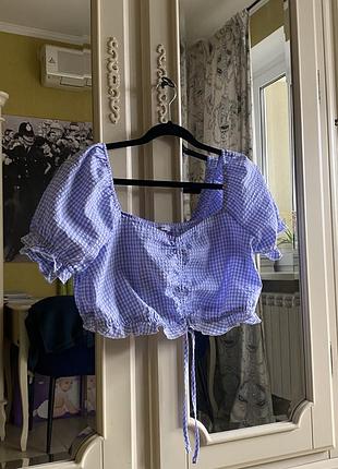 Картата блузка cropp