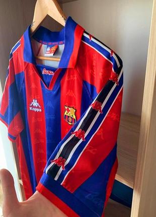 Винтажная vintage футболка kappa x barcelona3 фото