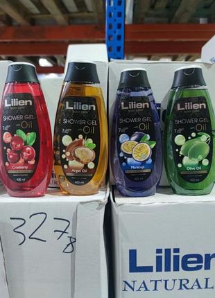 Lilien - гель для душу argan oil, maracuja oi, olive, olive&cranberry  400ml /123 фото