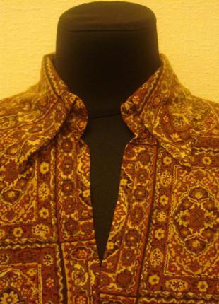 Трикотажная блузка с воротником и  рукавом  3\43 фото