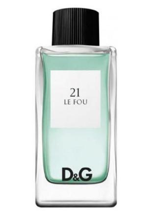 Парфюмированая чоловіча вода dolce & gabbana anthology le fou 21