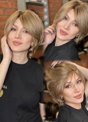 Натуральный парик remy hair wig перука трессы шиньон стрижка окрашивание волрс4 фото