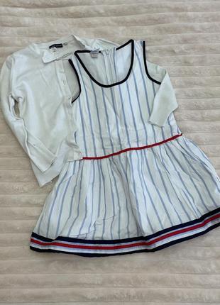 Платье фирменное с подкладкой 2-3 р, коттоновое1 фото