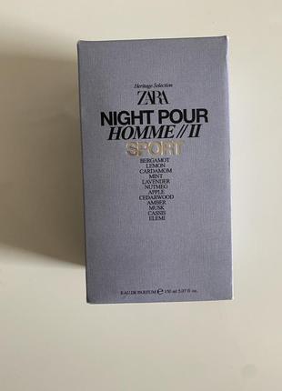 Парфуми zara night pour homme//ii sport eau de parfum 150 мл3 фото