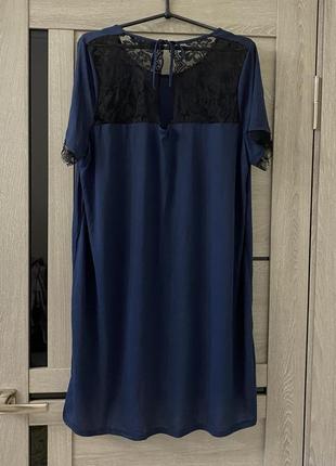 Платье туника с кружевом2 фото