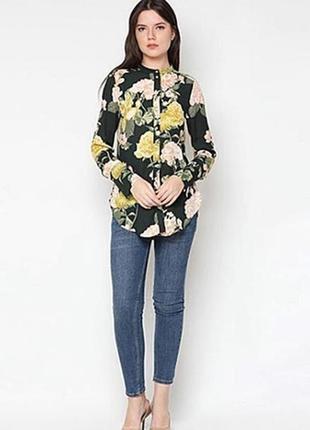 Красивая блуза в цветочный принт1 фото