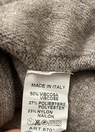 Италия. пончо кофта свитер с хомутом2 фото
