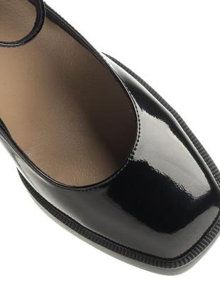 Туфли женские черные на каблуке 2411т5 фото