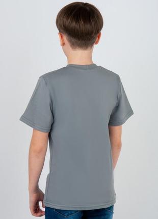 Базовая однотонная футболка подростковая белая, серая, черная6 фото
