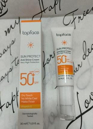 Солнцезащитный крем для лица topface "spf 50+", 30 мл