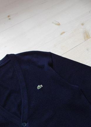 Кофта светр кардиган vintage lacoste wool cardigan sweater3 фото
