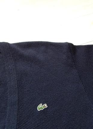 Кофта светр кардиган vintage lacoste wool cardigan sweater4 фото