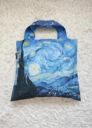 Шоппер сумка экосумка "звездная ночь"1 фото