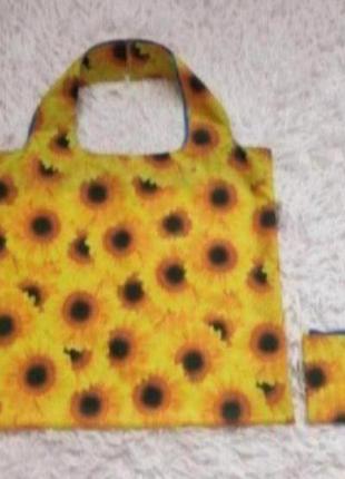 Шоппер сумка екосумка "соняшники"2 фото
