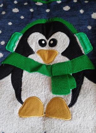 Крутезный свитер с пингвином1 фото