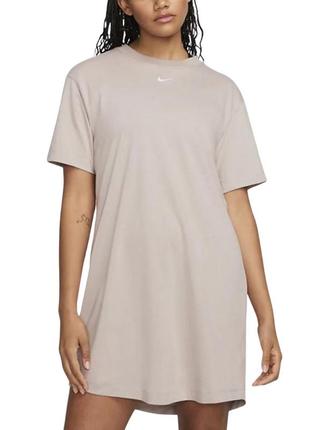 Оригинальное платье nike w nsw essntl ss dress tshrt dv7882-272