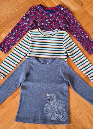 Реглан футболка с длинным рукавом для девочки