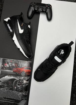 Мужские кроссовки nike air max 90 surplus new black white3 фото